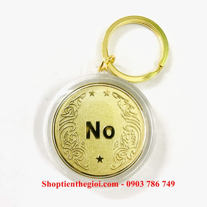 Móc Khóa Xu Quyết Định Yes No - SP005276 